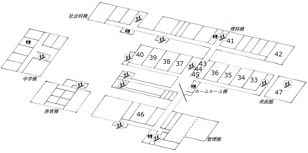 千葉高２階地図